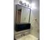 Bathroom with a vanity, mirror and towel ring at 677 Vrain St # 3, Denver, CO 80204