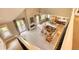 Open concept living space with high ceilings, viewed from an upstairs loft at 5236 Bear Mountain Dr, Evergreen, CO 80439