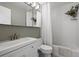 Clean bathroom with white vanity, tub, and updated fixtures at 1111 Elysian Field Dr # D, Lafayette, CO 80026