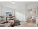 Home office with wood desk, comfortable chair, and ample natural light at 1094 Rambling Oak Dr, Monument, CO 80132