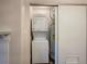 Stackable washer and dryer in convenient laundry closet at 6705 S Field St # 803, Littleton, CO 80128