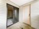 Private patio accessible from the bedroom and living area at 6705 S Field St # 803, Littleton, CO 80128