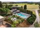 Aerial view of a luxury home with pool and expansive grounds at 3675 S Perry Park Rd, Sedalia, CO 80135