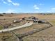 Aerial view of house, pool, and acreage at 28525 Pike View Farm Cir, Elizabeth, CO 80107