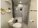 Clean bathroom, featuring a bathtub and shower combo at 5405 Saulsbury Ct, Arvada, CO 80002