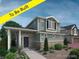 To be built, two-story house with gray siding and stone accents at , Aurora, CO 80019