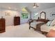 Primary bedroom with vaulted ceiling, ceiling fan and ample closet space at 114 E 14Th Ct, Broomfield, CO 80020