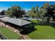 Relaxing pool area with a covered pavilion and bocce ball court at 9385 E Center Ave # 1D, Denver, CO 80247