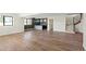 Finished basement with hardwood floors and a kitchenette at 44035 Pony Express Ct, Elizabeth, CO 80107