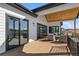 Spacious deck with sliding glass doors leading to the interior at 44035 Pony Express Ct, Elizabeth, CO 80107