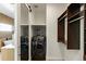 Convenient laundry room with washer, dryer, and storage at 44035 Pony Express Ct, Elizabeth, CO 80107