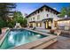 Stunning two-story home with a large pool and patio area at 110 N Franklin St, Denver, CO 80218
