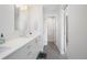Modern bathroom with double vanity, and tile flooring at 3450 N Downing St # 3, Denver, CO 80205