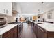 Modern kitchen with stainless steel appliances and an island at 3450 N Downing St # 3, Denver, CO 80205