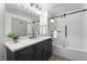 Elegant bathroom with a soaking tub and modern vanity at 18633 Stroh Rd # 1-102, Parker, CO 80134