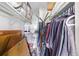 Shelved closet with clothing and extra storage at 381 S Ames St # B103, Lakewood, CO 80226