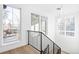 Bright staircase with large windows and modern railing at 2381 S Franklin St, Denver, CO 80210