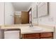 Bathroom with vanity, sink, and shower at 3905 E 134Th Ct, Thornton, CO 80241