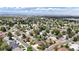 Aerial view showcasing the neighborhood and surrounding landscape at 3905 E 134Th Ct, Thornton, CO 80241