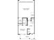 Two-bedroom floor plan with attached two-car garage at 688 Saddle Dr, Erie, CO 80516