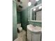 Basement bathroom with vanity and shower at 11132 E Harvard Dr, Aurora, CO 80014