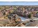 Large community complex with pond and ample parking at 10805 Twenty Mile Rd # 307, Parker, CO 80134