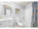 Clean bathroom, includes shower/tub combo and modern vanity at 10805 Twenty Mile Rd # 307, Parker, CO 80134
