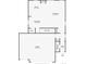 Floor plan showing a kitchen, living room, dining room, and garage at 45780 Silverdrop Ave, Bennett, CO 80102