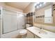 Clean bathroom with shower/tub combo and vanity at 12113 Melody Dr # 304, Westminster, CO 80234