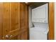 Stackable washer and dryer in a closet at 34 Highfield Trl # 203, Breckenridge, CO 80424
