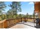 Spacious deck offering scenic mountain views at 28730 Mountain View Rd, Conifer, CO 80433