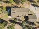 Overhead view of home and detached garage at 28730 Mountain View Rd, Conifer, CO 80433