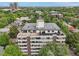 Aerial view showcasing building and surrounding neighborhood at 1313 Steele St # 801, Denver, CO 80206