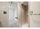 Full bathroom with shower and updated fixtures at 1313 Steele St # 801, Denver, CO 80206