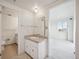Bathroom with single vanity and shower/tub combo at 1313 Steele St # 801, Denver, CO 80206
