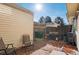 Private patio with brick paving, grill, and seating area at 1290 S Troy St, Aurora, CO 80012