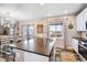 Modern kitchen with a large island, stainless steel appliances, and lots of counter space at 944 Mcmurdo Cir, Castle Rock, CO 80108