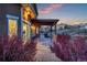 Stone patio with pergola and landscaping, offering outdoor entertaining space at 244 Cheney Pl, Castle Rock, CO 80104