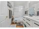 Elegant bathroom with double vanity and shower/tub combo at 1555 California St # 316, Denver, CO 80202