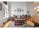 Bright living room, hardwood floors, and comfortable seating area at 1555 California St # 316, Denver, CO 80202