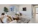 Cozy living room with a comfortable seating area and a large TV at 711 N Waterloo Ct, Aurora, CO 80018
