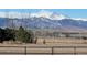 Open space with mountain views in the background at 385 Baxter Farm Ln, Erie, CO 80516