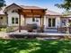 Patio with pergola, outdoor furniture, and built-in grill at 385 Baxter Farm Ln, Erie, CO 80516