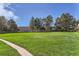 Landscaped greenbelt area with trees and grassy lawn at 1649 S Ivory Cir # D, Aurora, CO 80017