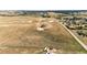 Aerial view of property showcasing a new home under construction at 37057 Still Rock, Elizabeth, CO 80107