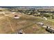 Aerial view of property with new construction home and surrounding land at 37057 Still Rock Pt, Elizabeth, CO 80107