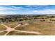 Aerial view of new construction home on a spacious lot at 37057 Still Rock Pt, Elizabeth, CO 80107