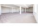 Unfinished basement with carpeted floor and open layout at 37057 Still Rock Pt, Elizabeth, CO 80107