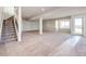 Unfinished basement with large open space and stairs at 37057 Still Rock Pt, Elizabeth, CO 80107