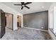 Spacious bedroom with gray walls, carpet, and ample closet space at 133 Adams Way, Breckenridge, CO 80424